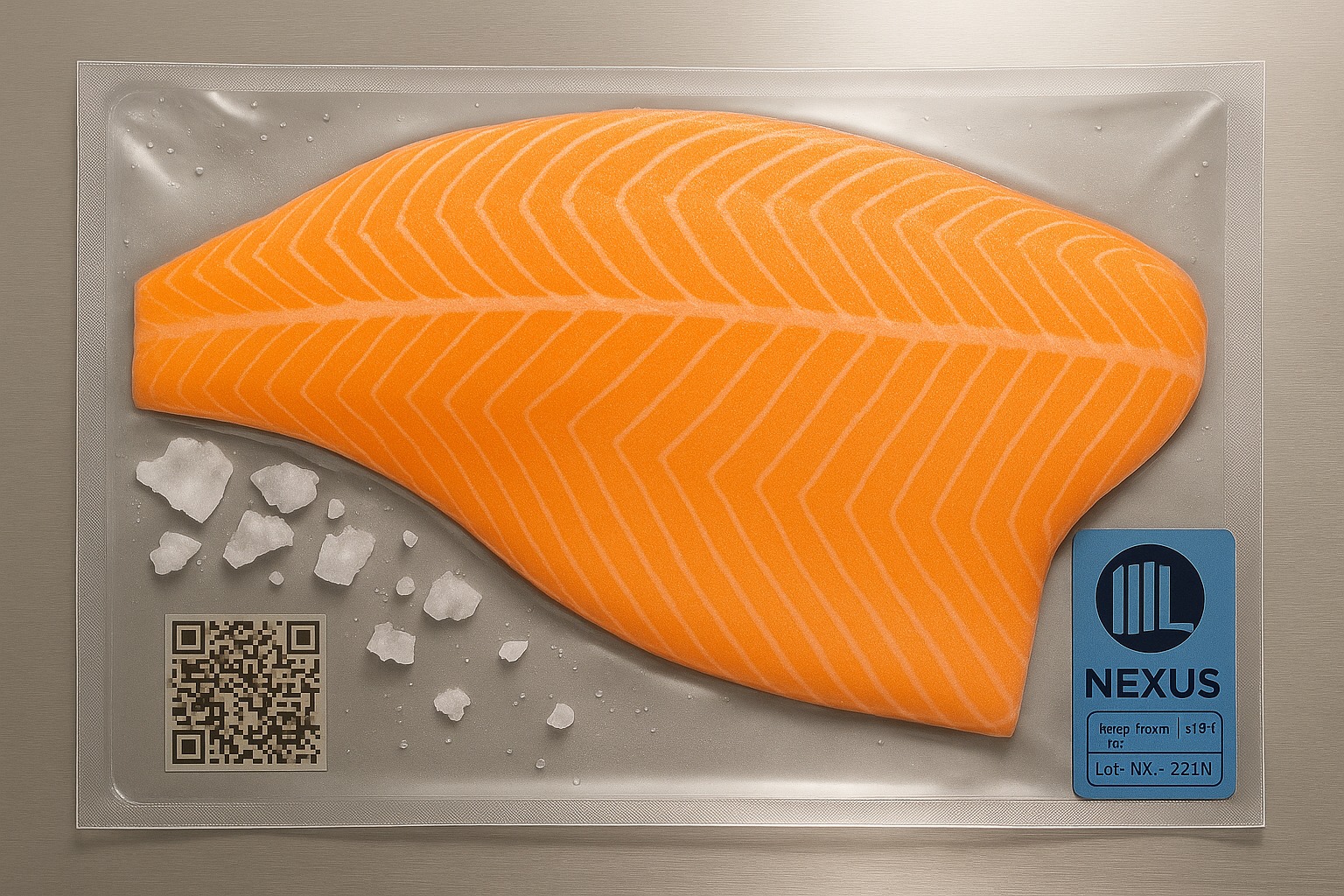 Filete de salmón del Atlántico congelado i.v.p